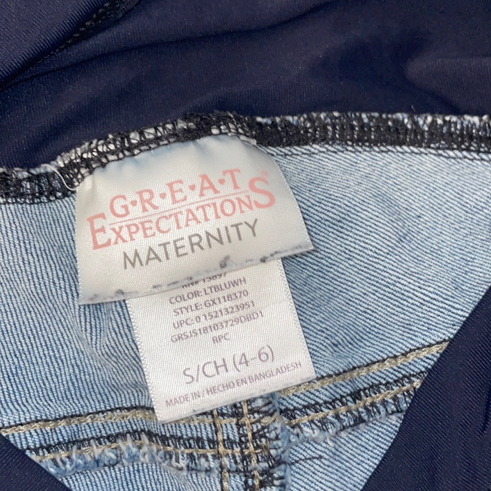 Great Expectations Maternity size Small over the belly panel jeans - Picture 2 of 3